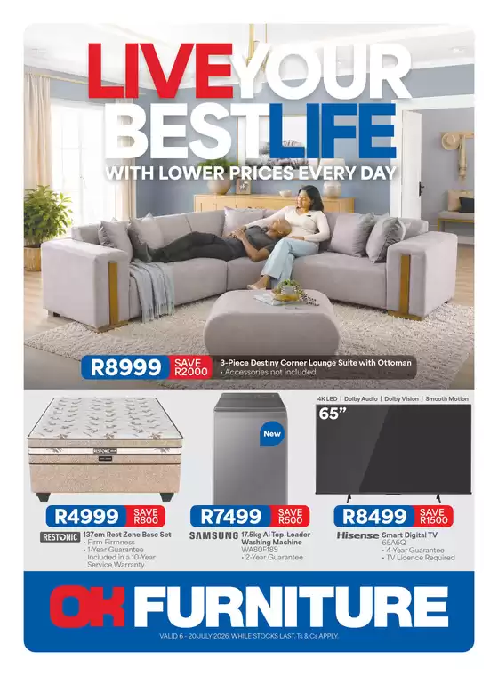 OK Furniture catalogue in Mount Ayliff | Latest deals OK Furniture | 2026-07-06T00:00:00.000Z - 2026-07-20T00:00:00.000Z