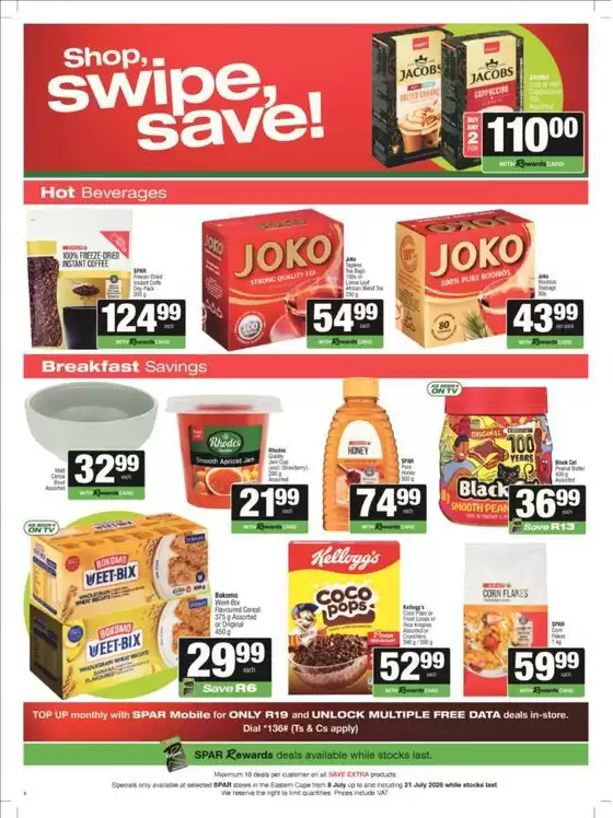 Spar catalogue in Port Elizabeth | Spar weekly specials | 2026-07-08T00:00:00.000Z - 2026-07-21T00:00:00.000Z