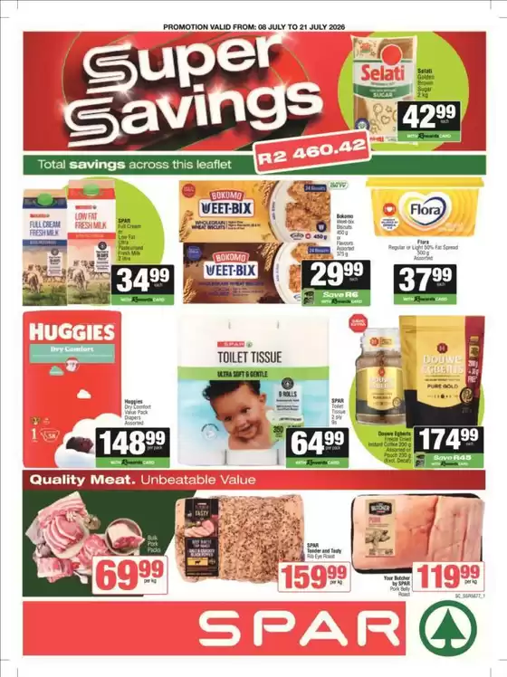 Spar catalogue in Bloemfontein | Current deals and offers | 2026-07-08T00:00:00.000Z - 2026-07-21T00:00:00.000Z