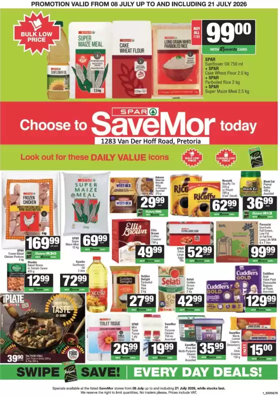 Spar Savemor catalogue in  | Choose To Savemor Today | 2026-07-08T00:00:00.000Z - 2026-07-21T00:00:00.000Z