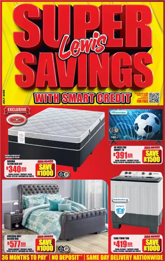 Lewis catalogue | Super Savings | 2026-07-08T00:00:00.000Z - 2026-08-09T00:00:00.000Z