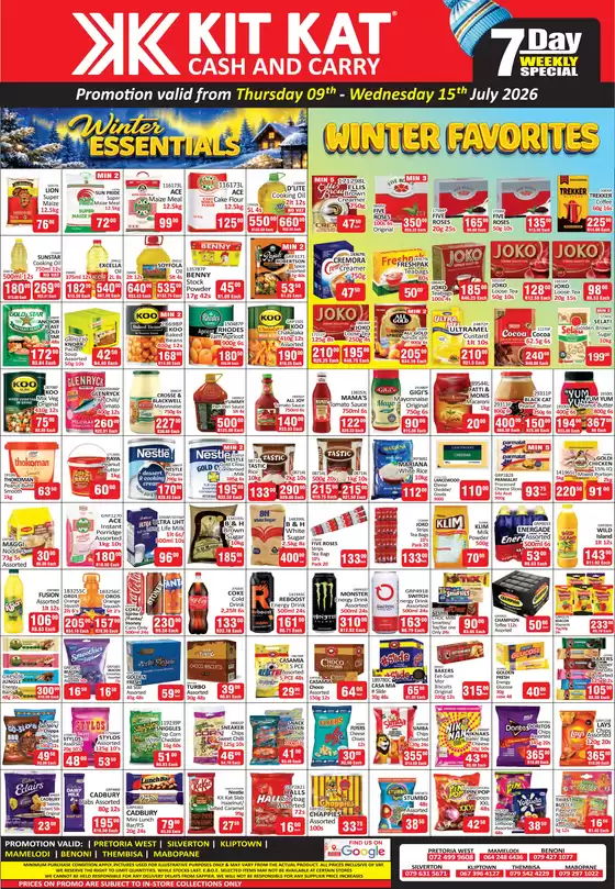 KitKat Cash and Carry catalogue in Modimolle | Kit Kat 7 Day Promotion | 2026-07-09T00:00:00.000Z - 2026-07-15T00:00:00.000Z