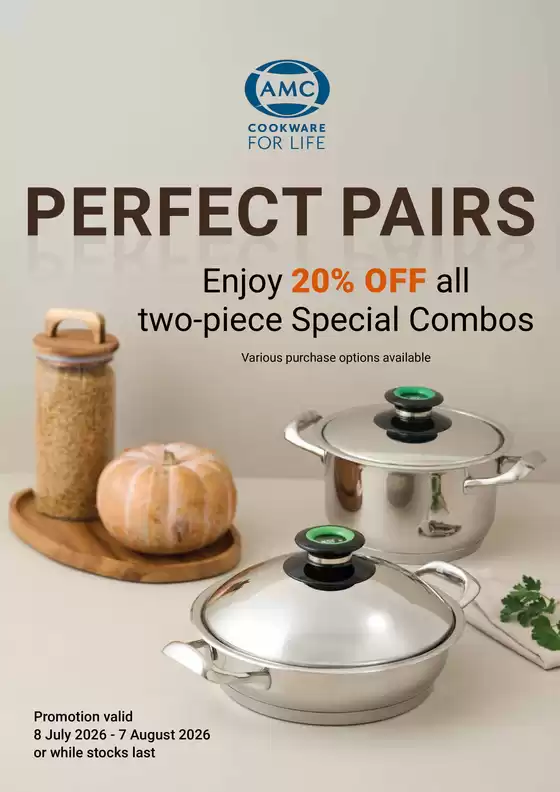 AMC Cookware catalogue in Krugersdorp | Perfect Pairs | 2026-07-13T00:00:00.000Z - 2026-08-07T00:00:00.000Z
