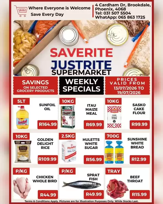 Saverite catalogue in Brakpan | Weekly Specials | 2026-07-13T00:00:00.000Z - 2026-07-19T00:00:00.000Z