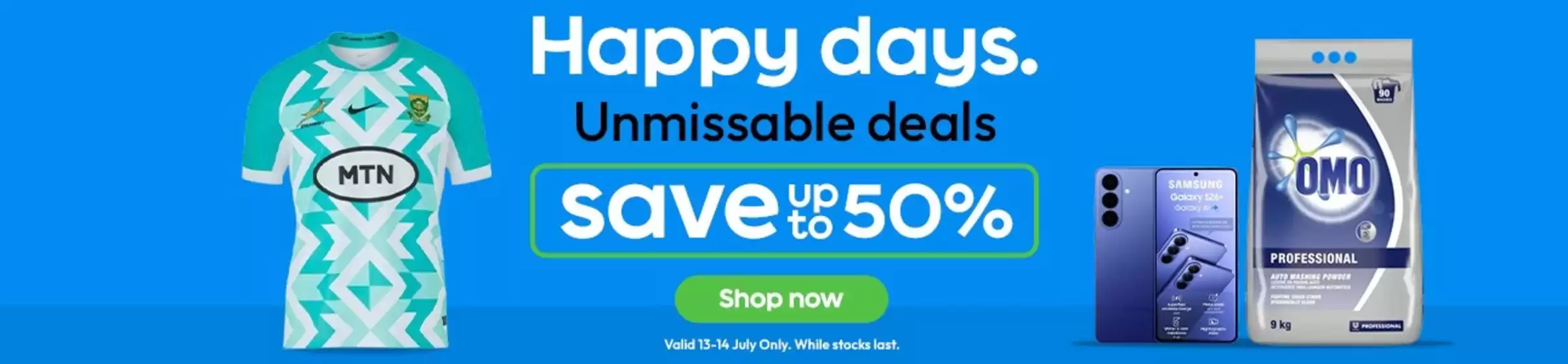 takealot catalogue | Happy Days. | 2026-07-13T00:00:00.000Z - 2026-07-14T00:00:00.000Z