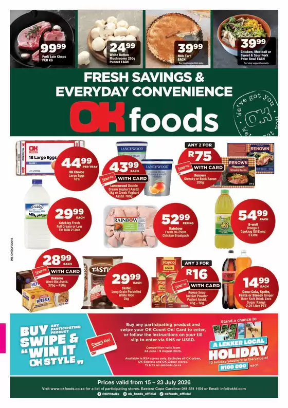 OK Foods catalogue in Bochum | Current bargains and offers | 2026-07-15T00:00:00.000Z - 2026-07-23T00:00:00.000Z