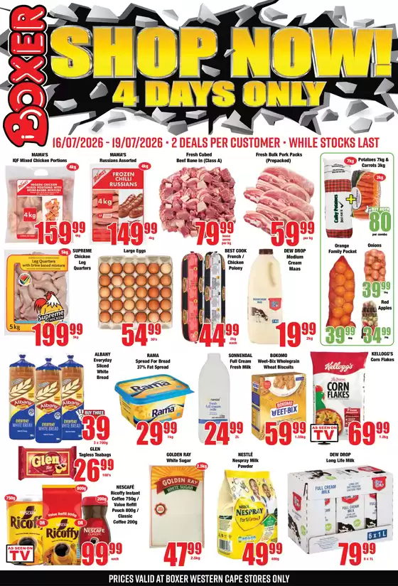 Boxer catalogue in Ficksburg | WC 4 Days Only | 2026-07-16T00:00:00.000Z - 2026-07-19T00:00:00.000Z