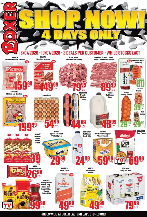 Boxer catalogue in Ficksburg | EC 4 Days Only | 2026-07-16T00:00:00.000Z - 2026-07-19T00:00:00.000Z