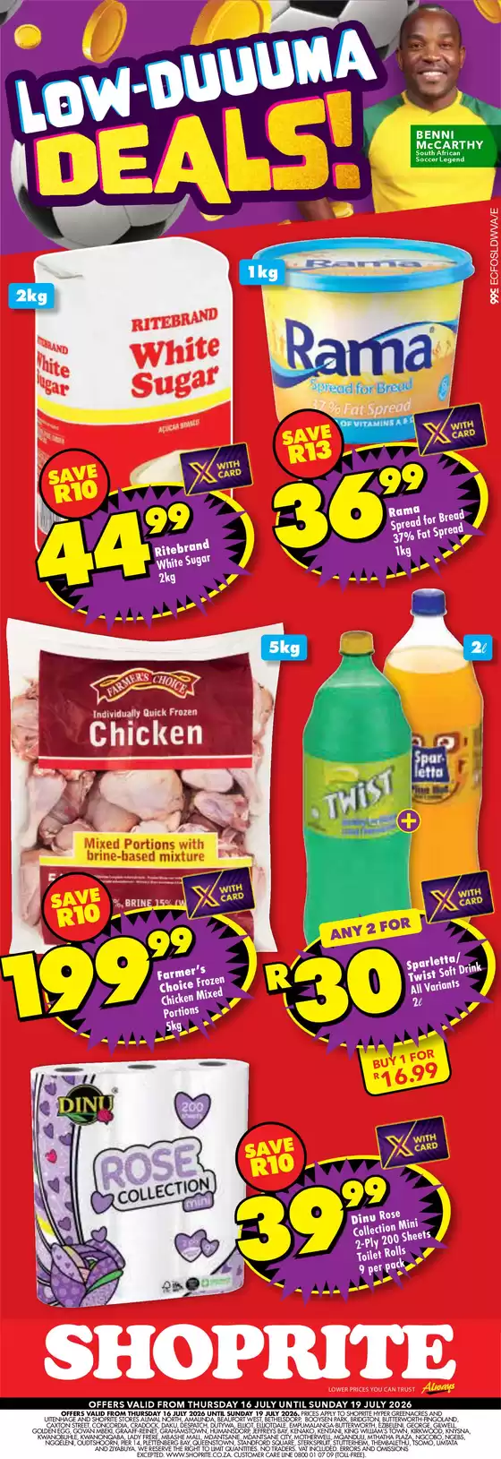 Shoprite catalogue in | Shoprite Low Price Lowduuuma Eastern Cape 16 July - 19 July | 2026-07-15T00:00:00.000Z - 2026-07-19T00:00:00.000Z