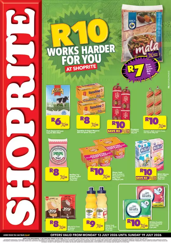 Shoprite catalogue in | Shoprite R10 Low Price Bonanza Eastern Cape 13 July - 19 July | 2026-07-12T00:00:00.000Z - 2026-07-19T00:00:00.000Z