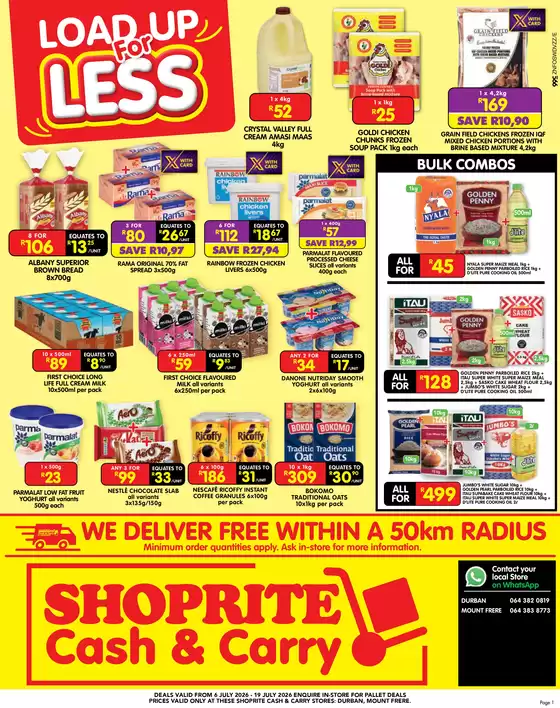 Shoprite catalogue in Montagu | Shoprite weekly specials | 2026-07-05T00:00:00.000Z - 2026-07-19T00:00:00.000Z