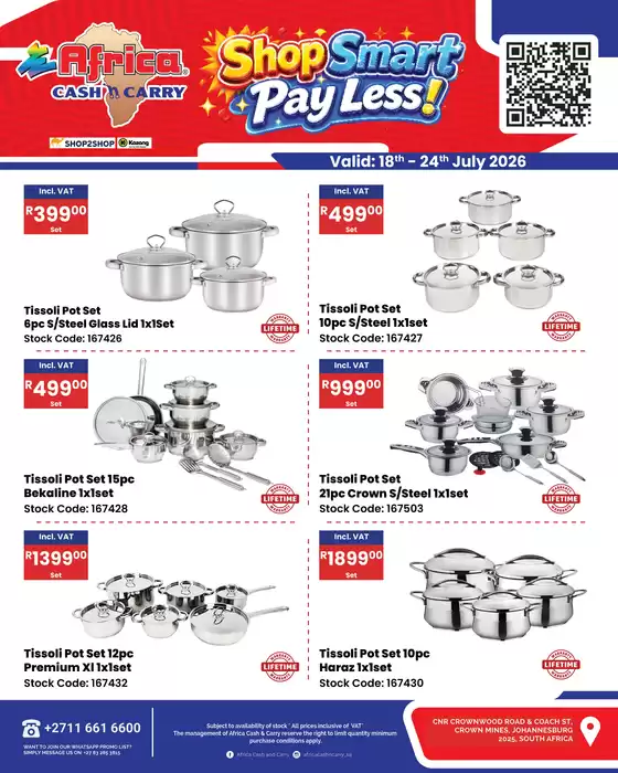 Africa Cash & Carry catalogue in Despatch | Saturday Promo | 2026-07-18T00:00:00.000Z - 2026-07-24T00:00:00.000Z