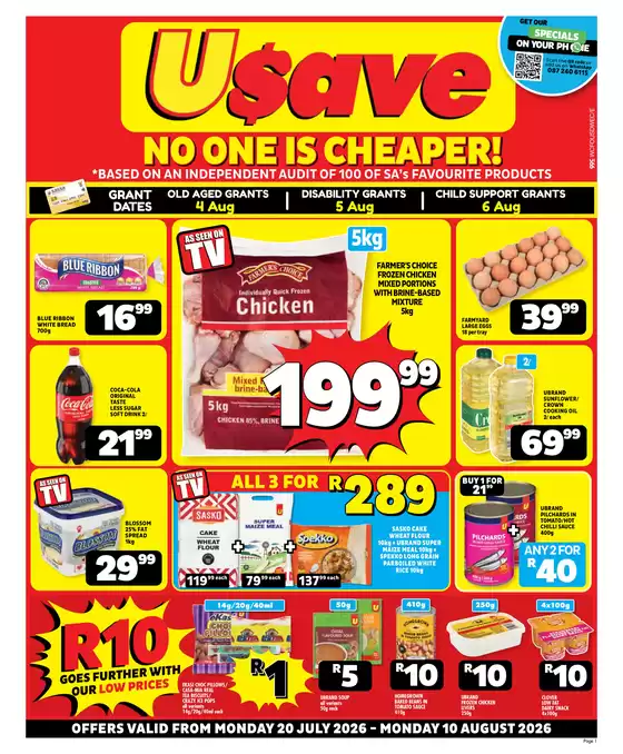 Usave catalogue in Piet Retief | Wcusavepricesavings20jul10aug2026 | 2026-07-20T00:00:00.000Z - 2026-08-10T00:00:00.000Z