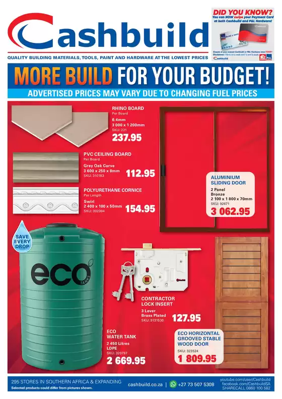 Cashbuild catalogue in Belfast | Great offer for bargain hunters | 2026-07-20T00:00:00.000Z - 2026-08-03T00:00:00.000Z