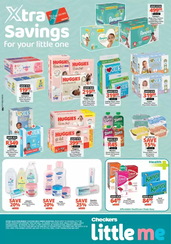 Checkers Hyper catalogue in Bophelong | Checkers Little Me Xtra Savings 13 July - 9 August | 2026-07-12T00:00:00.000Z - 2026-08-09T00:00:00.000Z