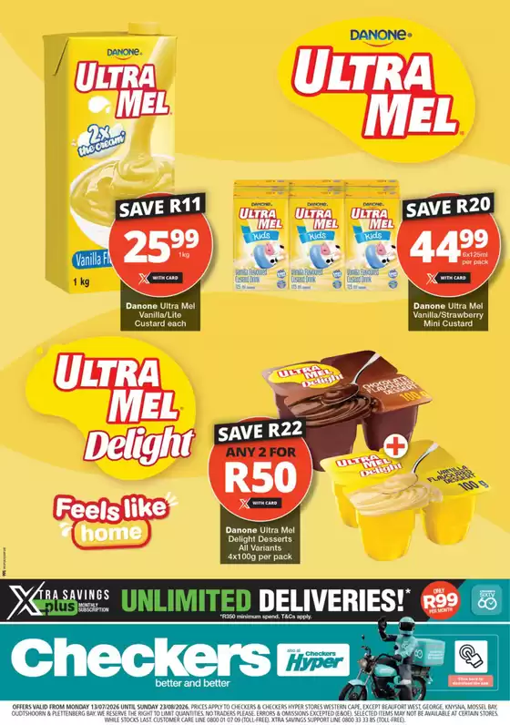 Checkers Hyper catalogue in Bophelong | Checkers Ultra Mel Promotion | 2026-07-12T00:00:00.000Z - 2026-07-23T00:00:00.000Z