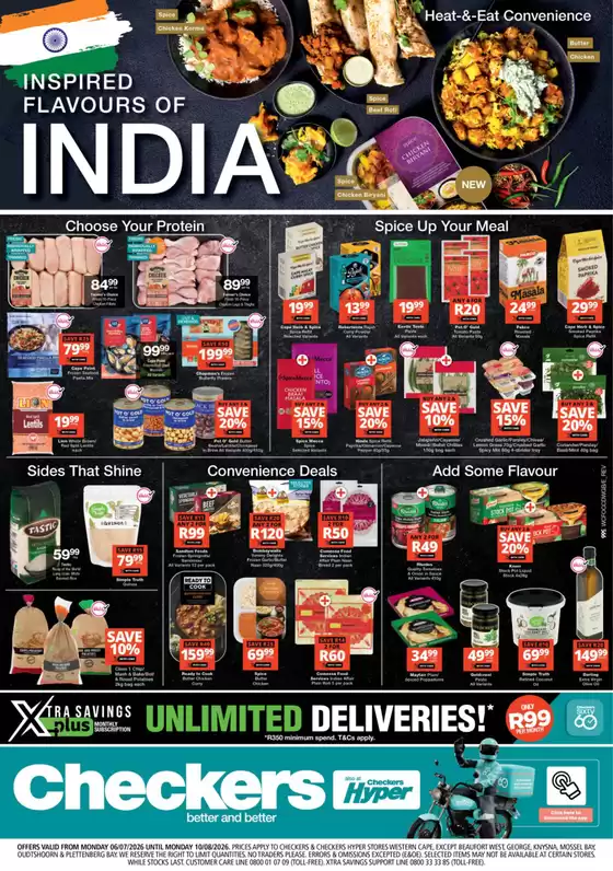 Checkers Hyper catalogue in Bophelong | Checkers Flavours of India Promotion 6 July - 10 August | 2026-07-05T00:00:00.000Z - 2026-08-10T00:00:00.000Z