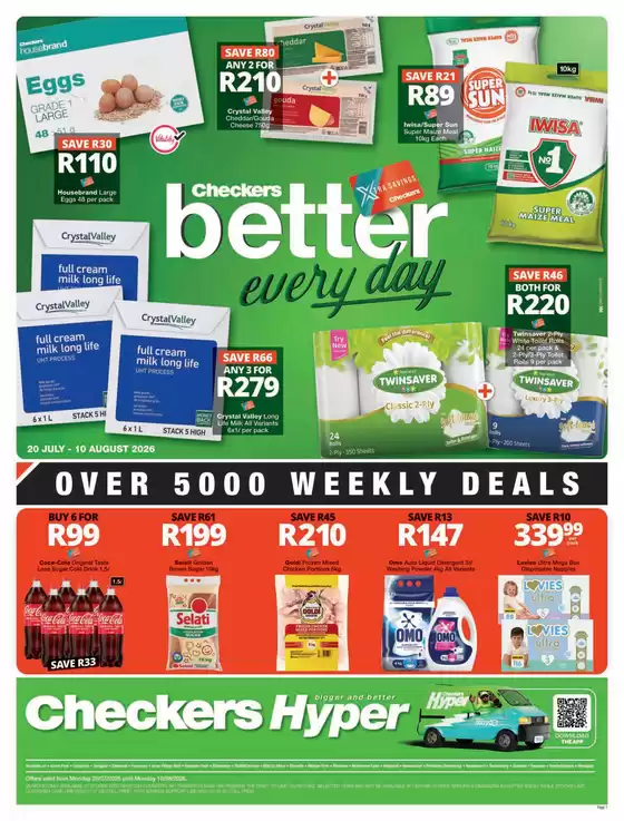 Checkers catalogue in Bophelong | Checkers Hyper July Month-End Promotion Gauteng 20 July - 10 August | 2026-07-19T00:00:00.000Z - 2026-08-10T00:00:00.000Z