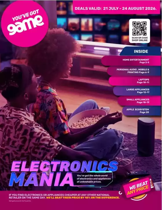 Game catalogue in Mossel Bay | Our best bargains | 2026-07-21T00:00:00.000Z - 2026-08-24T00:00:00.000Z