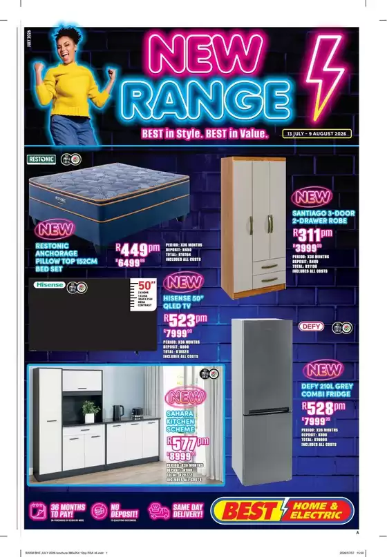 Best Home & Electric catalogue in Lebowakgomo | Brochure Best Home Electric | 2026-07-13T00:00:00.000Z - 2026-08-09T00:00:00.000Z