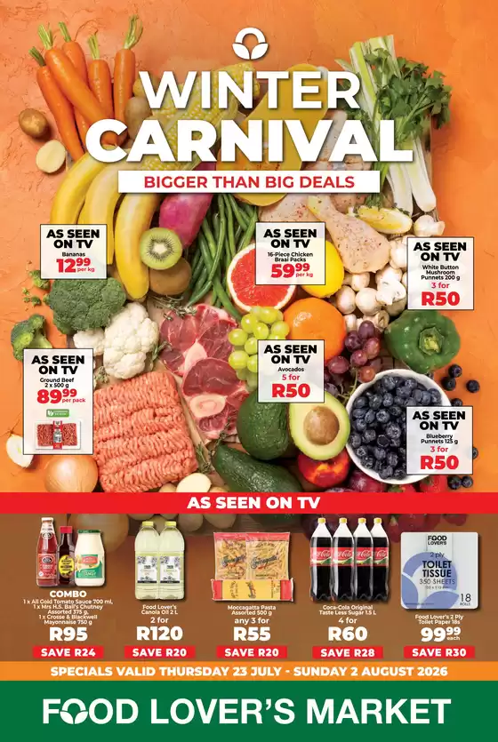 Food Lover's Market catalogue | Winter Carnival - River Quarter - 23 July - 2 August 2026 | 2026-07-22T00:00:00.000Z - 2026-08-02T00:00:00.000Z