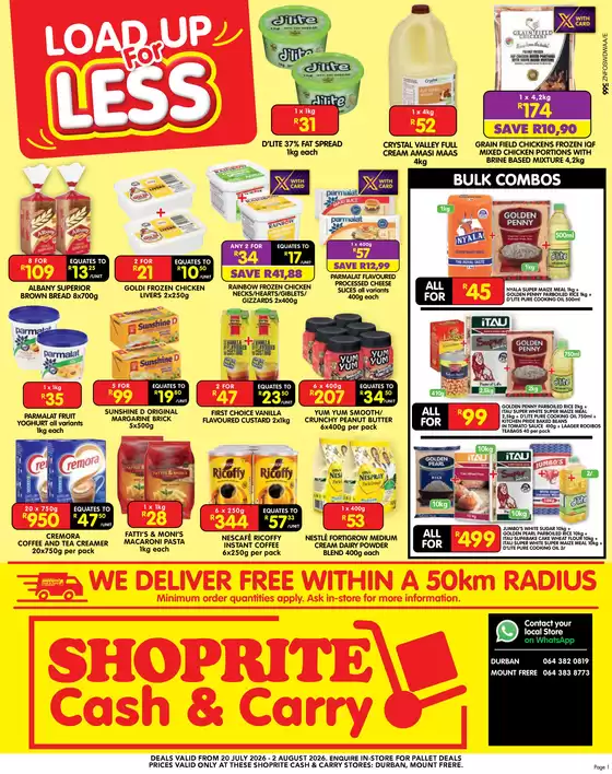 Shoprite catalogue in Verulam | Shoprite weekly specials | 2026-07-19T00:00:00.000Z - 2026-08-02T00:00:00.000Z