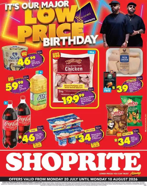 Shoprite catalogue in Umhlanga Rocks | Shoprite Major Deals Eastern Cape 20 July - 10 August | 2026-07-19T00:00:00.000Z - 2026-08-10T00:00:00.000Z