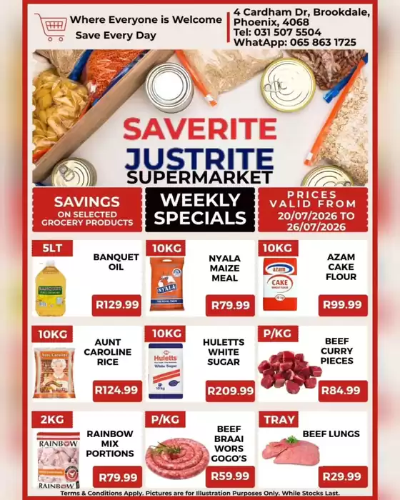 Saverite catalogue in | Weekly Specials | 2026-07-21T00:00:00.000Z - 2026-07-26T00:00:00.000Z