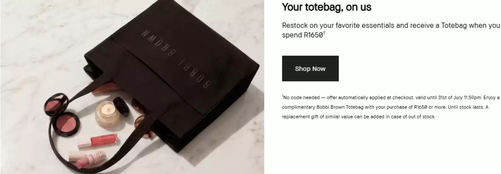 Bobbi Brown catalogue | Your Totebag, On Us | 2026-07-21T00:00:00.000Z - 2026-07-31T00:00:00.000Z