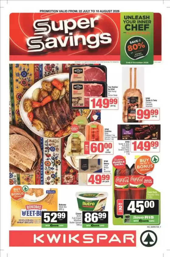 KwikSpar catalogue | Top offers for all bargain hunters | 2026-07-22T00:00:00.000Z - 2026-08-10T00:00:00.000Z