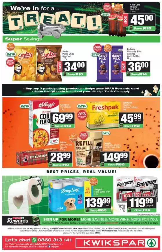 KwikSpar catalogue | Great discounts on selected products | 2026-07-22T00:00:00.000Z - 2026-08-10T00:00:00.000Z