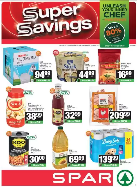 Spar catalogue in  | Spar weekly specials | 2026-07-22T00:00:00.000Z - 2026-11-08T00:00:00.000Z