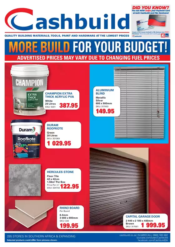 Cashbuild catalogue | Exclusive deals for our customers | 2026-07-22T00:00:00.000Z - 2026-08-05T00:00:00.000Z