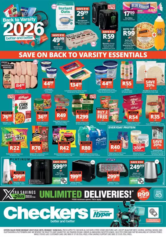 Checkers catalogue | Checkers Back To Varsity Promotion 20 July - 10 August | 2026-07-19T00:00:00.000Z - 2026-08-10T00:00:00.000Z