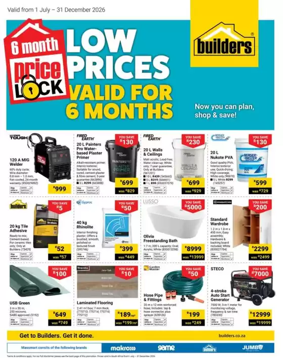 Builders catalogue | Builders Price Lock | 2026-07-01T00:00:00.000Z - 2026-12-31T00:00:00.000Z