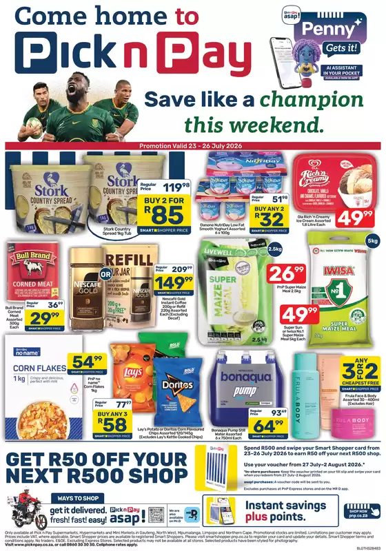 Pick n Pay catalogue | Pick n Pay Weekend Specials | 2026-07-23T00:00:00.000Z - 2026-08-02T00:00:00.000Z