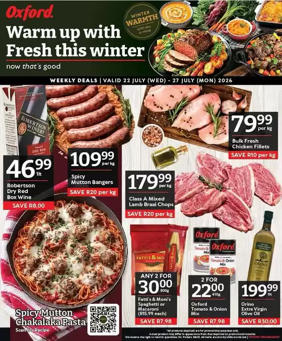 Oxford Freshmarket catalogue | Our best bargains | 2026-07-22T00:00:00.000Z - 2026-07-27T00:00:00.000Z