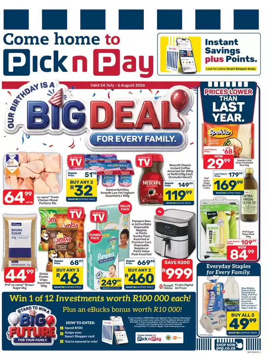 Pick n Pay catalogue | Pick n Pay Birthday Specials | 2026-07-24T00:00:00.000Z - 2026-08-06T00:00:00.000Z