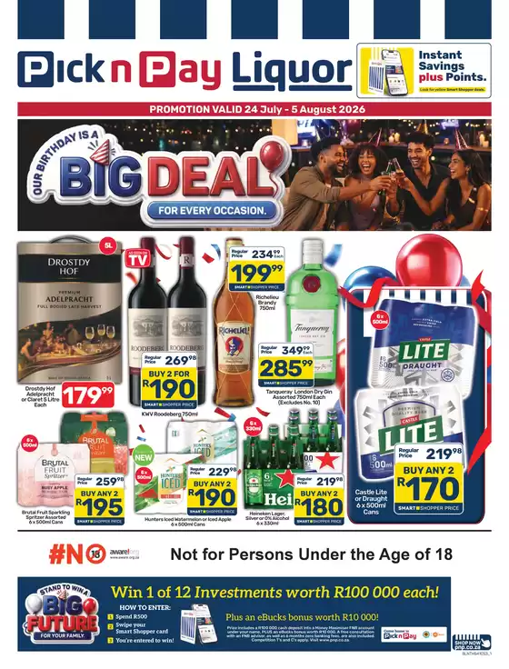 Pick n Pay catalogue | Pick n Pay Liquor Specials | 2026-07-24T00:00:00.000Z - 2026-08-05T00:00:00.000Z