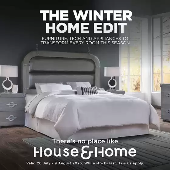 House & Home catalogue in Mossel Bay | Top offers for all bargain hunters | 2026-07-20T00:00:00.000Z - 2026-08-09T00:00:00.000Z