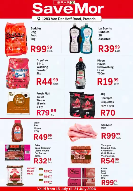 Spar Savemor catalogue in Kraaifontein | Spar Savemor Sale | 2026-07-24T00:00:00.000Z - 2026-07-31T00:00:00.000Z