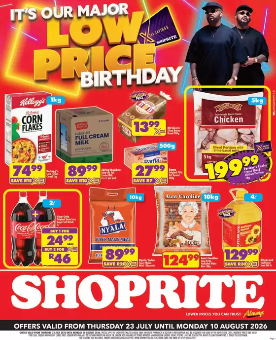 Shoprite catalogue in Kraaifontein | Shoprite Major Deals KwaZulu-Natal 23 July - 10 August | 2026-07-22T00:00:00.000Z - 2026-08-10T00:00:00.000Z