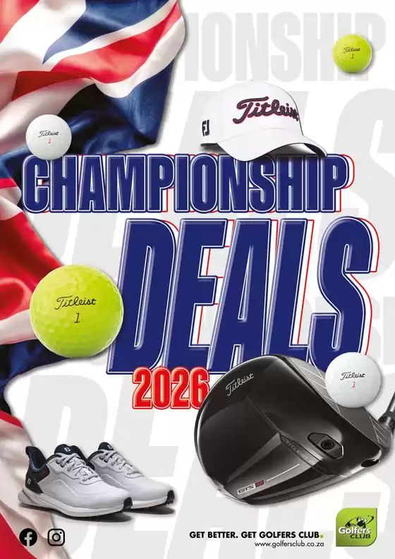 The Golfers Club catalogue in Port Elizabeth | Championship Deals 2026 | 2026-07-24T00:00:00.000Z - 2026-08-07T00:00:00.000Z