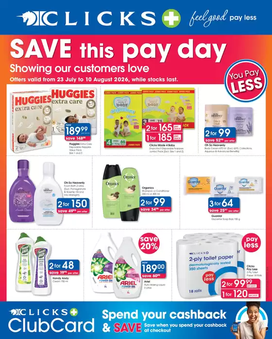 Clicks catalogue in | Save This Pay Day | 2026-07-24T00:00:00.000Z - 2026-08-10T00:00:00.000Z