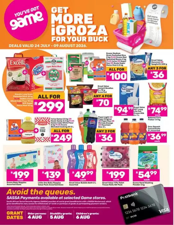 Game catalogue in Richards Bay | Discover attractive offers | 2026-07-24T00:00:00.000Z - 2026-08-09T00:00:00.000Z