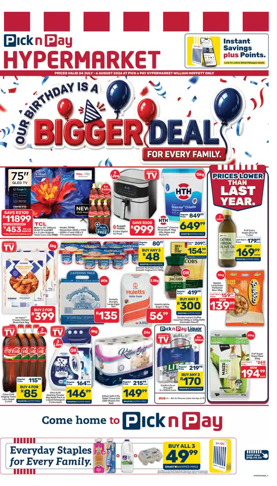Pick n Pay Hypermarket catalogue | Hypermarket Birthday Specials | 2026-07-24T00:00:00.000Z - 2026-08-06T00:00:00.000Z