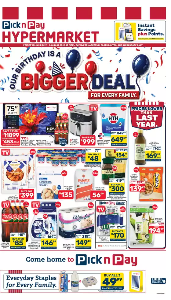 Pick n Pay Hypermarket catalogue | Hypermarket Birthday Specials | 2026-07-24T00:00:00.000Z - 2026-08-06T00:00:00.000Z