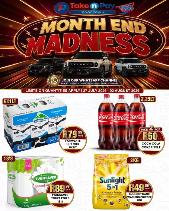 Take N Pay catalogue in Richards Bay | TNP WEEKLY ADVERTS 27 JULY 2026 | 2026-07-27T00:00:00.000Z - 2026-08-02T00:00:00.000Z