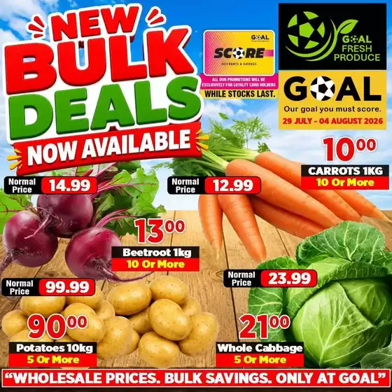 Goal Supermarket catalogue in Durbanville | Exclusive deals for our customers | 2026-07-29T00:00:00.000Z - 2026-08-04T00:00:00.000Z