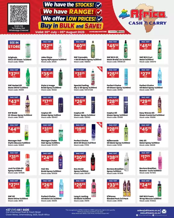 Africa Cash & Carry catalogue | Weekly Promo | 2026-07-30T00:00:00.000Z - 2026-08-05T00:00:00.000Z